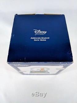 New in Box Disney The Aristocats Musical Snow Globe Lights Up