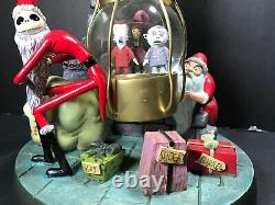 Nightmare Before Christmas Lock Shock Barrel Snow Globe withBox Retired ULTRA RARE