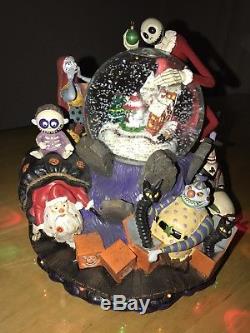 Nightmare Before Christmas Snow Globe Disney Jack X-mas Town Village Sally Clown