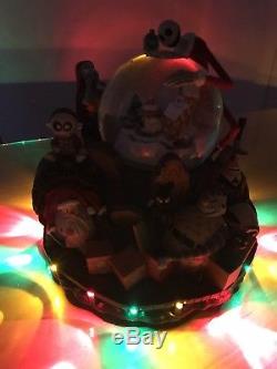 Nightmare Before Christmas Snow Globe Disney Jack X-mas Town Village Sally Clown