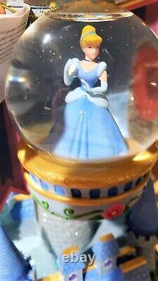 Princess Castle Balconies LARGE Snow Globe Rare and Retired Not Displayed