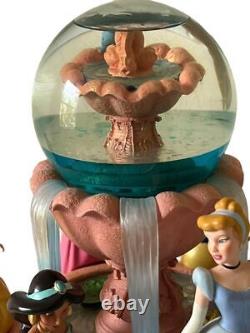 Princess Wishing Fountain Snow Globe Musical Disney Store Exclusive RARE