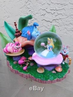 Rare Disney Alice In Wonderland Caterpillar Snow Globe Musical Collectible