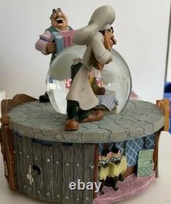 RARE DISNEY MUSIC SNOW GLOBE LADY AND THE TRAMP Limited Edition