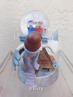Rare Disney The Rescuers Albatross Airlines Snow Globe Musical Collectible