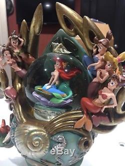 RARE DISNEY The Little Mermaid Ariel Daughters Of Triton Snow Globe