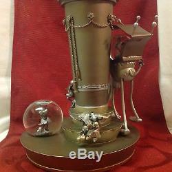RARE DIsney MICKEY-MINNIE MOUSE 75th YEARS TOGETHER Musical Multi Snowglobes