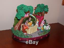 RARE Disney Alice In Wonderland UNBIRTHDAY TEA PARTY Musical Blower SnowGlobe