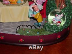 RARE Disney Alice In Wonderland UNBIRTHDAY TEA PARTY Musical Blower SnowGlobe