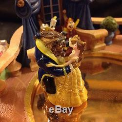 RARE Disney Beauty & The Beast Musical Spin Figurines Music Box-MIB