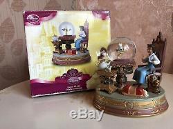 RARE Disney Beauty and the Beast Be Our Guest Belle Snow Globe
