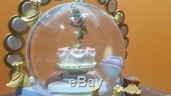 RARE Disney Beauty and the Beast Belle Be My Guest Dinner Music Water Snow Globe