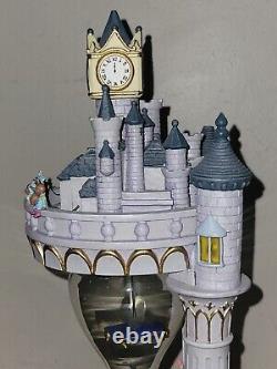 RARE Disney Cinderella Hour Glass Snow Globe And Music Box Damaged Please Read