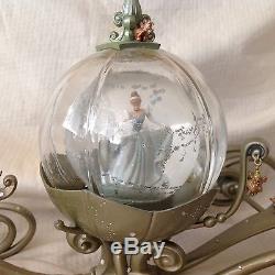 RARE Disney Cinderella MAGICAL COACH CARRIAGE Figurines LE SnowGlobe-MIB
