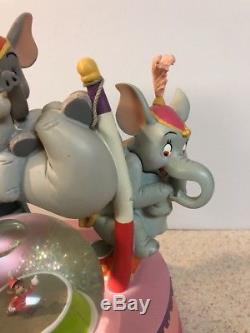 RARE Disney Dumbo Mad Elephants Circus snowglobe RARE Large Working 10
