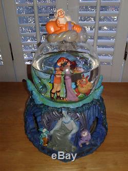 RARE Disney Hercules Zeus Megara Hades Witches Philoctetes Snowglobe Music Box
