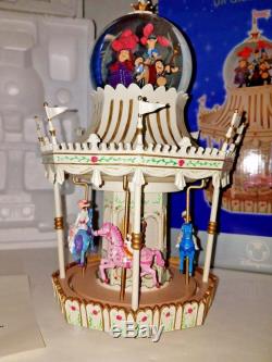 RARE Disney Mary Poppins Horse Carousel Snowglobe Jolly Holiday in ...