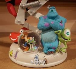 RARE! Disney Pixar Lamp Snowglobe Monsters inc Nemo Toy Story Ratatouille