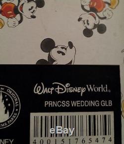 RARE Disney Princess Wedding Cake Snowglobe
