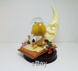 RARE Disney SILLY SYMPHONIES Figurine Statue Snow Globe Moon Sail