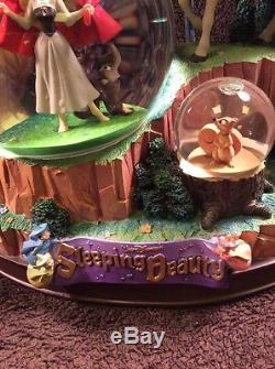 RARE Disney Sleeping Beauty ONCE UPON A DREAM Musical Spin Fig SnowGlobe