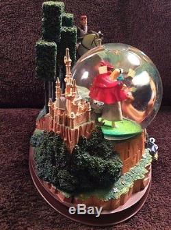 RARE Disney Sleeping Beauty ONCE UPON A DREAM Musical Spin Fig SnowGlobe