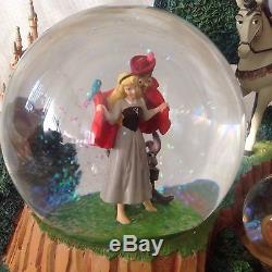 RARE Disney Sleeping Beauty ONCE UPON A DREAM Spin Figurine Musical SnowGlobe