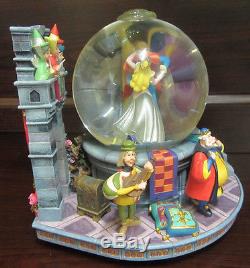 RARE Disney Sleeping Beauty Prince Philip Fairies Snowglobe Music Box Figure