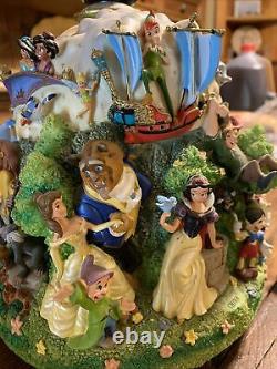 RARE Disney Snow globe With All The Characters