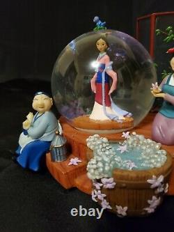 RARE Disney Store Mulan Musical Snow Globe Preparing for Matchmaker HTF