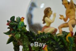 RARE Disney Tarzan Jane Figure Blossoming Love Tree Two Worlds Musical Snowglobe