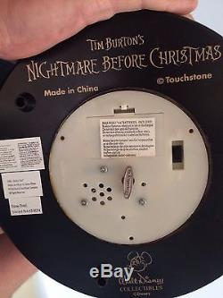 RARE Disney Tim Burton's Nightmare Before Christmas Music Snowglobe 18 1993
