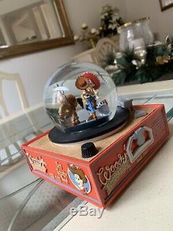 RARE Disney Toy Story Round Up You've Got a Friend in Me Music Box Snow globe