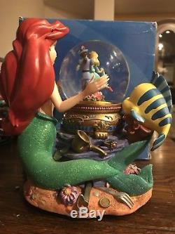 RARE Disney's The Little Mermaid Ariel Snow Globe RETIRED Mint Condition