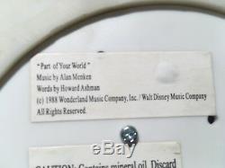 RARE Disney's The Little Mermaid Music Snow Water Globe Part Of Your World