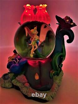 RARE Large Disney Tinkerbell Musical Snow globe with Lights