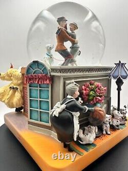 RARE Vintage Disney 101 Dalmatians 40th Anniversary Musical Snow Globe with Box