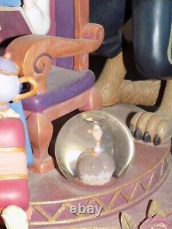 Rare Disney Beauty & the Beast 10th Anniversary Multi Snow Globe Figurine Repair