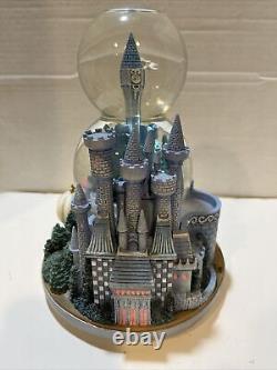 Rare Disney Cinderella Double Snow Globe Wedding Castle music box beautiful