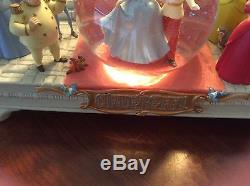 Rare Disney Cinderella Wedding 60th Anniversary Musical Snow Globe