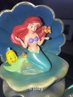 Rare Disney Little Mermaid Daughters Of Triton 20th Anniversary Snowglobe