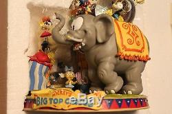 Rare Disney Mickey Mouse Big Top Circus 13, Multi Snowglobe Musical Figurine