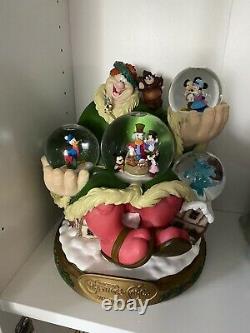 Rare Disney Mickeys Christmas Carol 20th Anniversary Snow Globe With Box