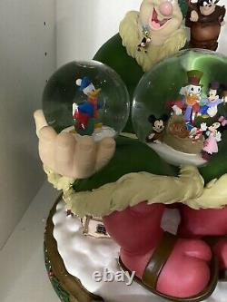 Rare Disney Mickeys Christmas Carol 20th Anniversary Snow Globe With Box