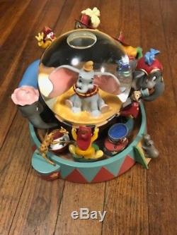 Rare Disney Musical Snow Globe, Dumbo, Plays Entry Of The Gladiators