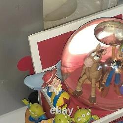 Rare Disney Pixar Original Toy Story Andy's Toy Box Lighted Musical Snow Globe
