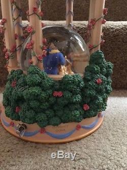 Rare Disney Store Exclusive Beauty and the Beast Snowglobe Musical Gazebo