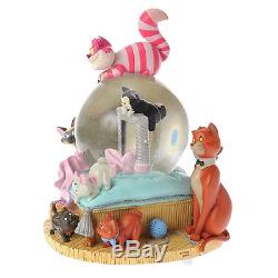 Rare Disney Store Marie Kiss me! Cat Music Box Snow Globe Dome Aristo Character