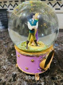 Rare Disney Tangled Rapunzel and Flynn Ryder Snow Globe