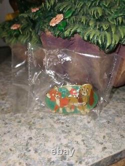 Rare Disney The Fox And The Hound Snow Globe with le pin and box and foam insert